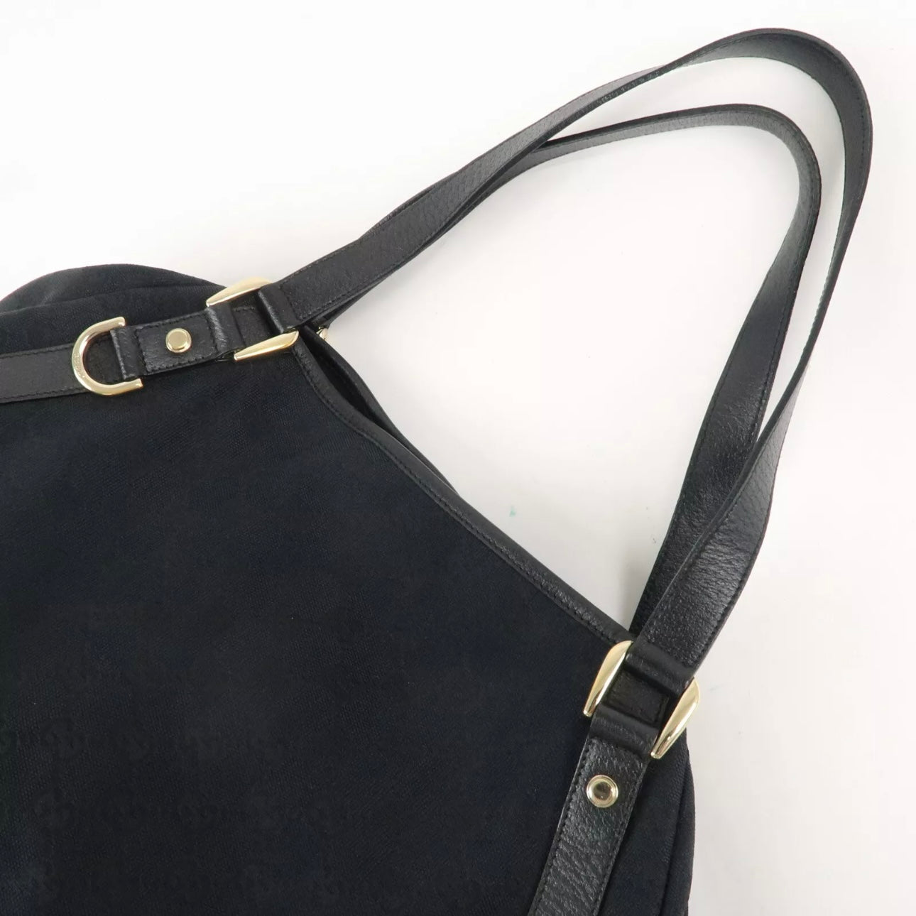 Abbey GG Canvas Leather Tote Bag