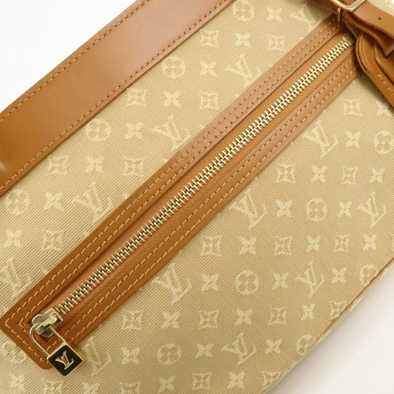 Louis Vuitton Monogram Mini Lucille PM Hand Bag Beige