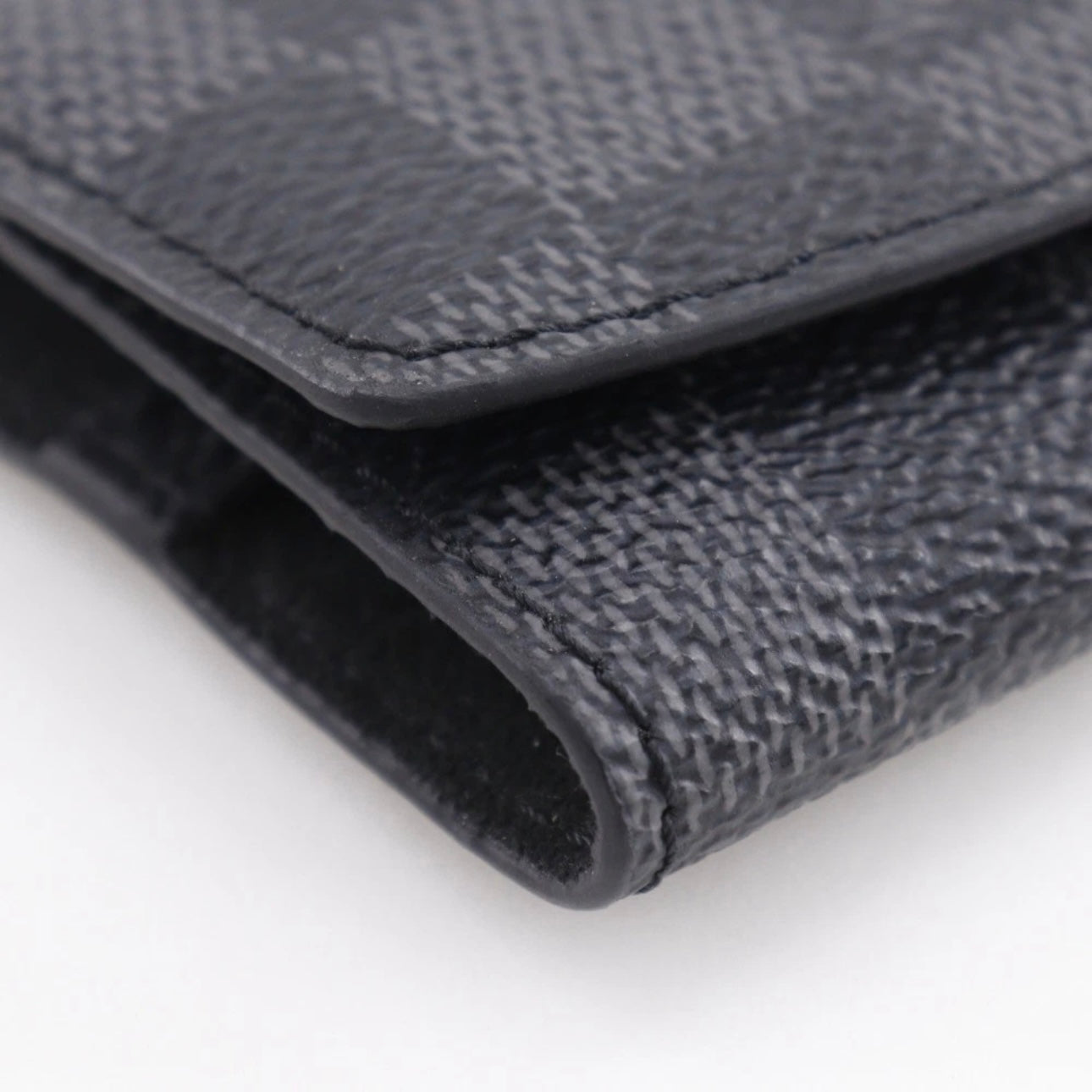 LOUIS VUITTON Cufflink case accessories black Damier Grafitto wallet