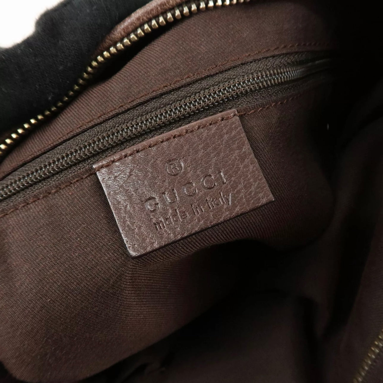 GUCCI Abbey GG Canvas Leather Shoulder Bag