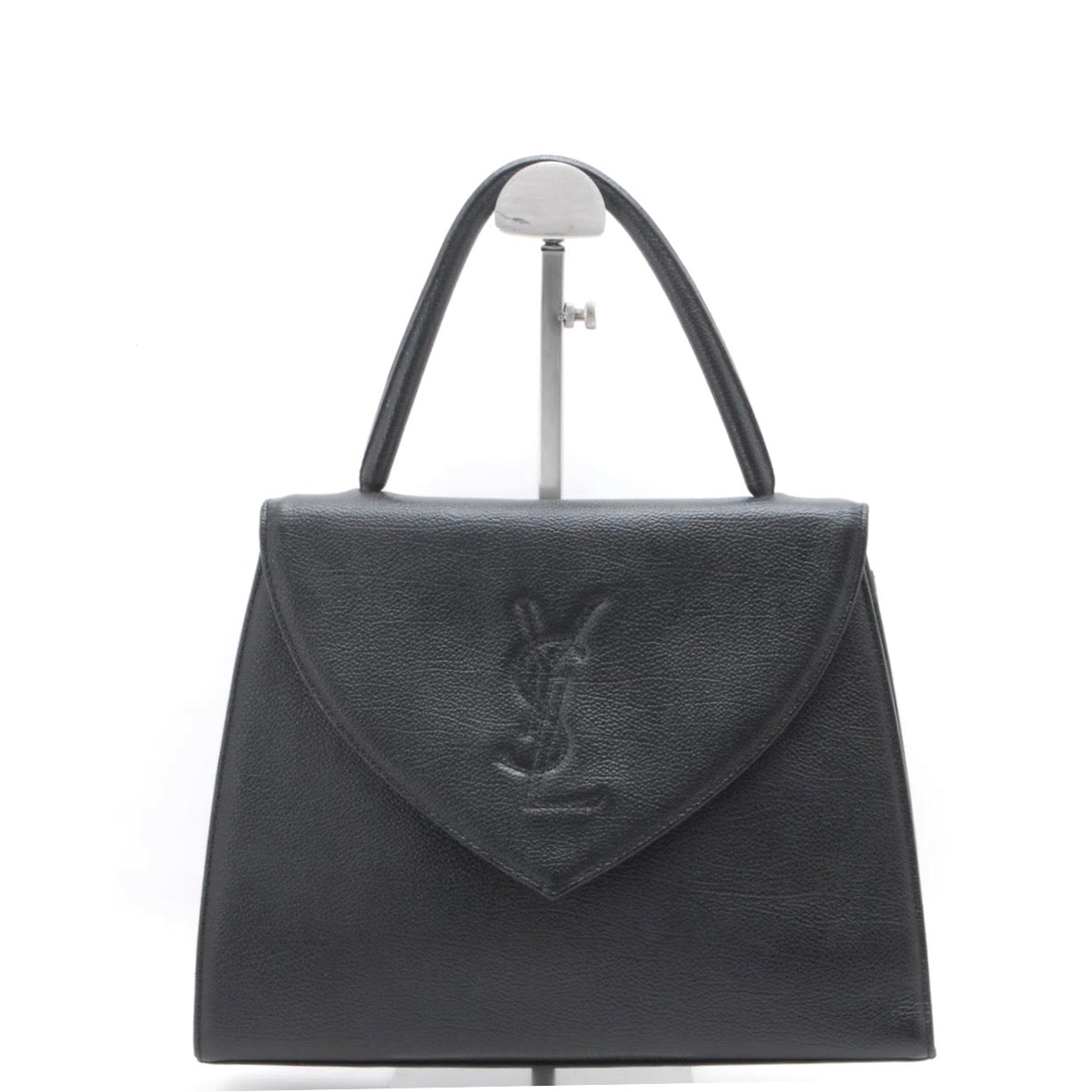 Saint Laurent Vintage Top Hand Bag - Black, Leather