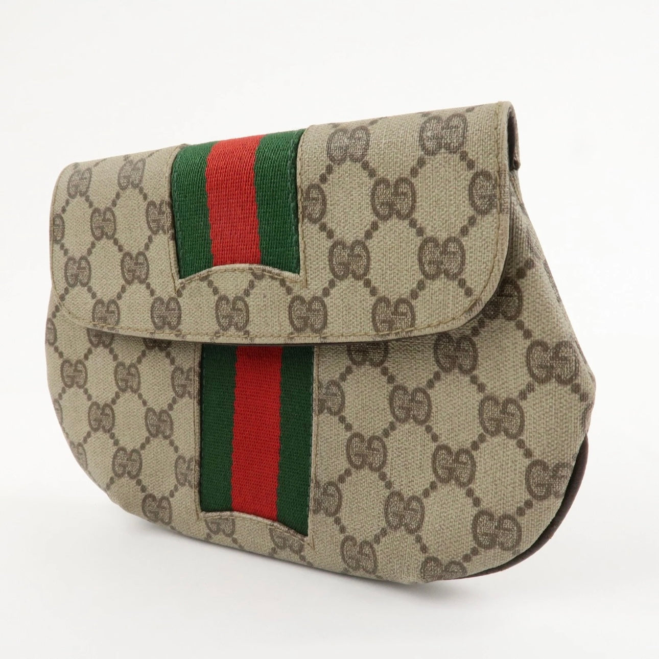 GUCCI GG Supreme Cosmetic Pouch Clutch Bag