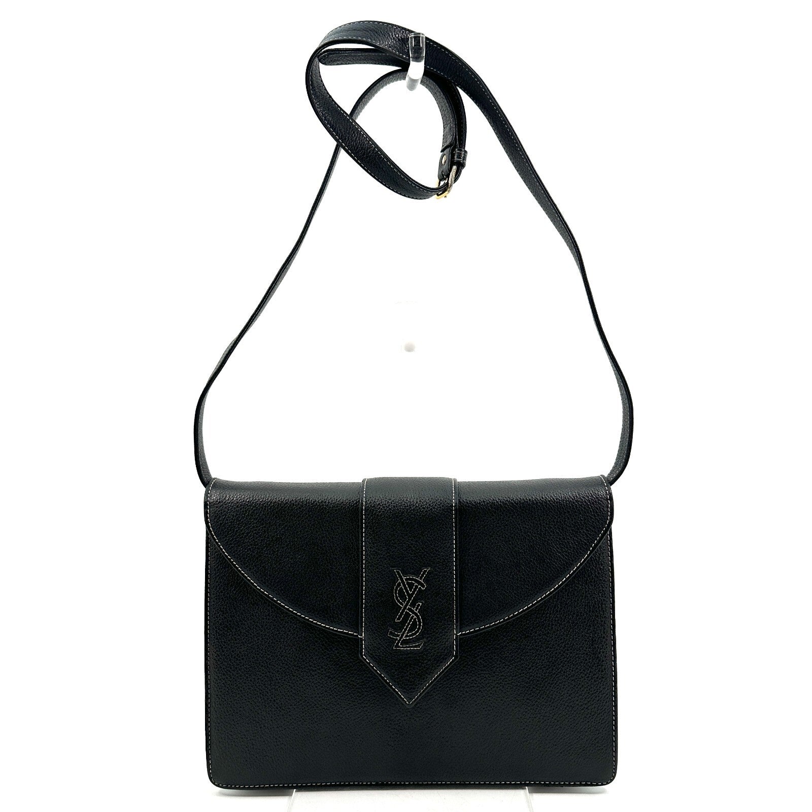 Saint Laurent Yves Shoulder Bag - Black, Leather