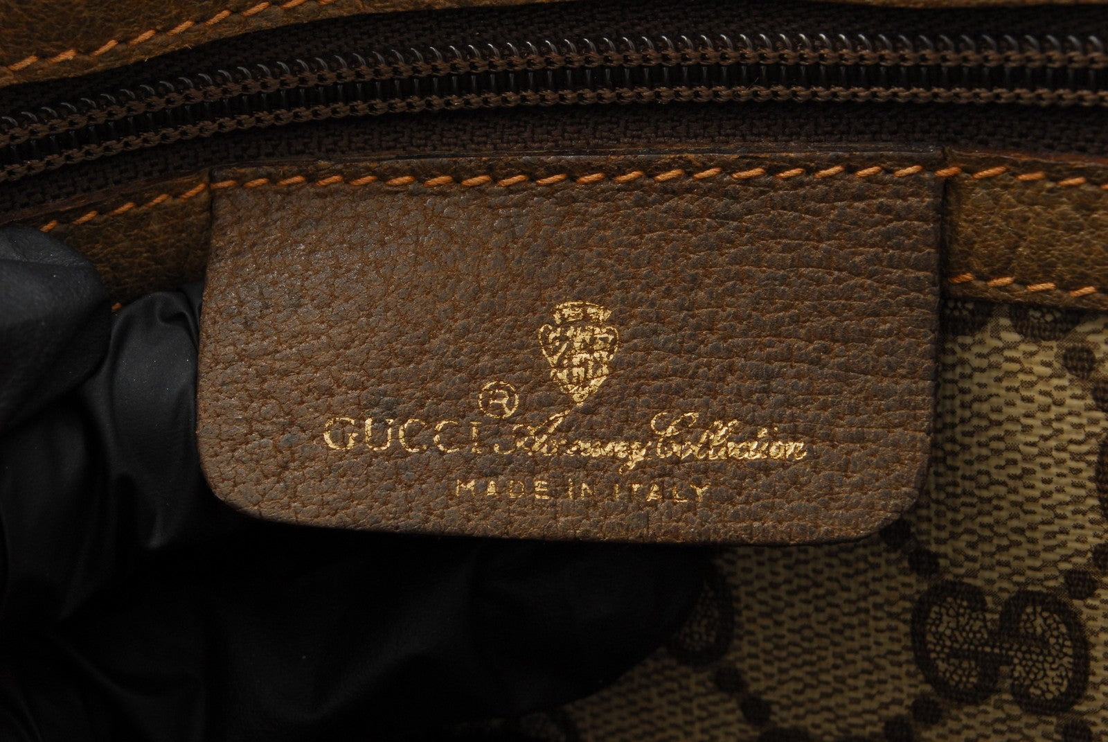 Gucci GG Supreme Tote Shoulder Bag - Brown, PVC