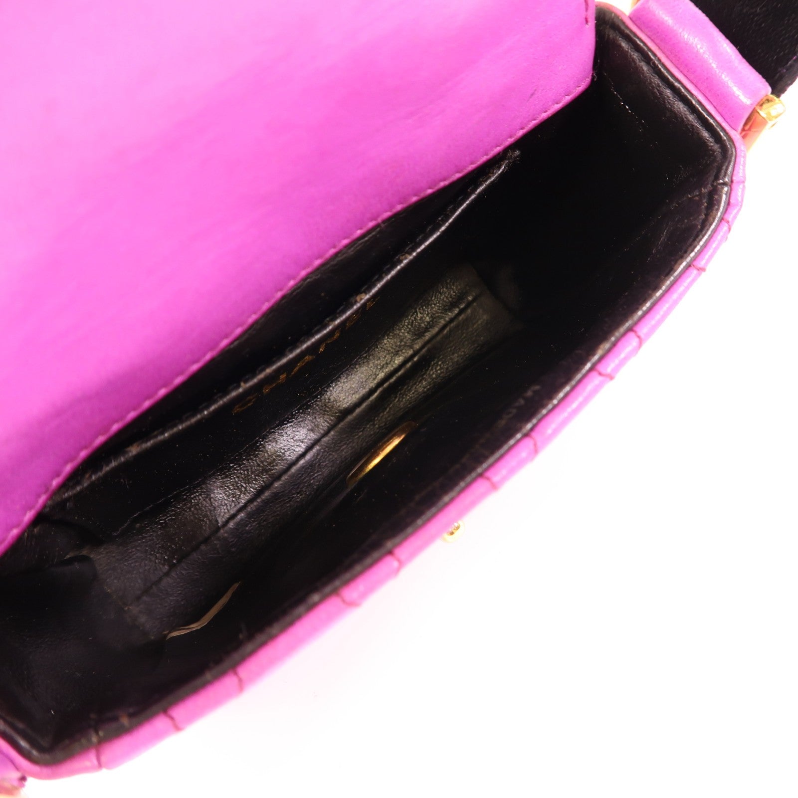 Chanel CC GHW Shoulder Bag - Purple, Calfskin Leather