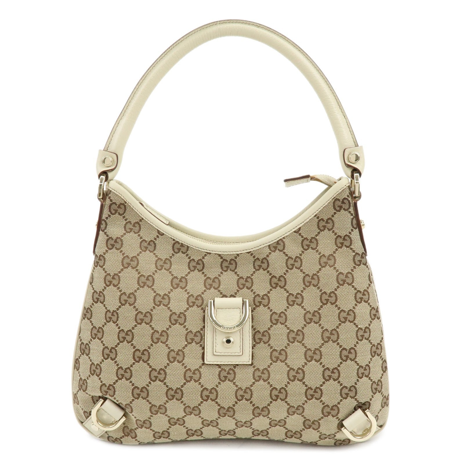 Gucci Abbey Hobo Shoulder Bag - Beige, GG Canvas and Leather