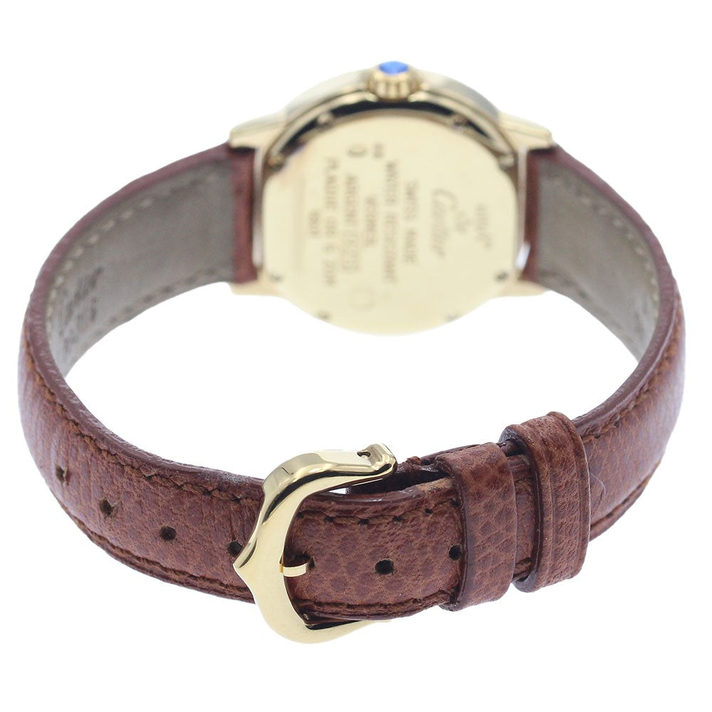 CARTIER Mastrond SM Wristwatch - Beige, Leather