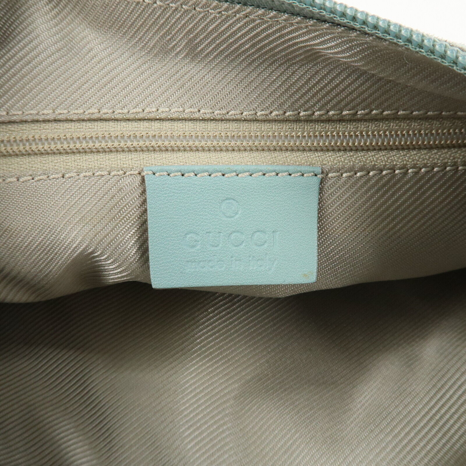 Gucci Shoulder Bag - Light Blue, Suede, Leather