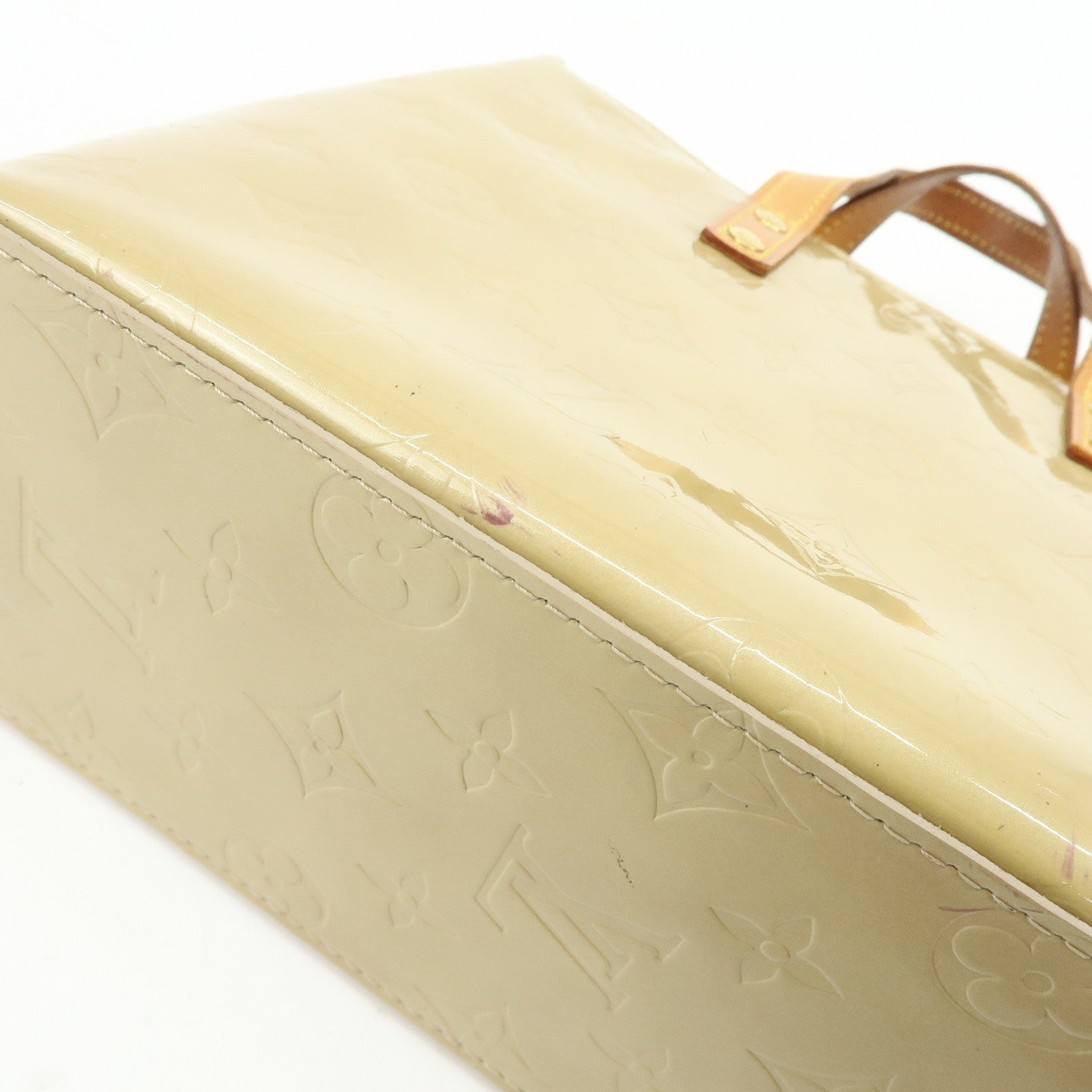 Louis Vuitton Hand Bag - Beige, Vernis Leather