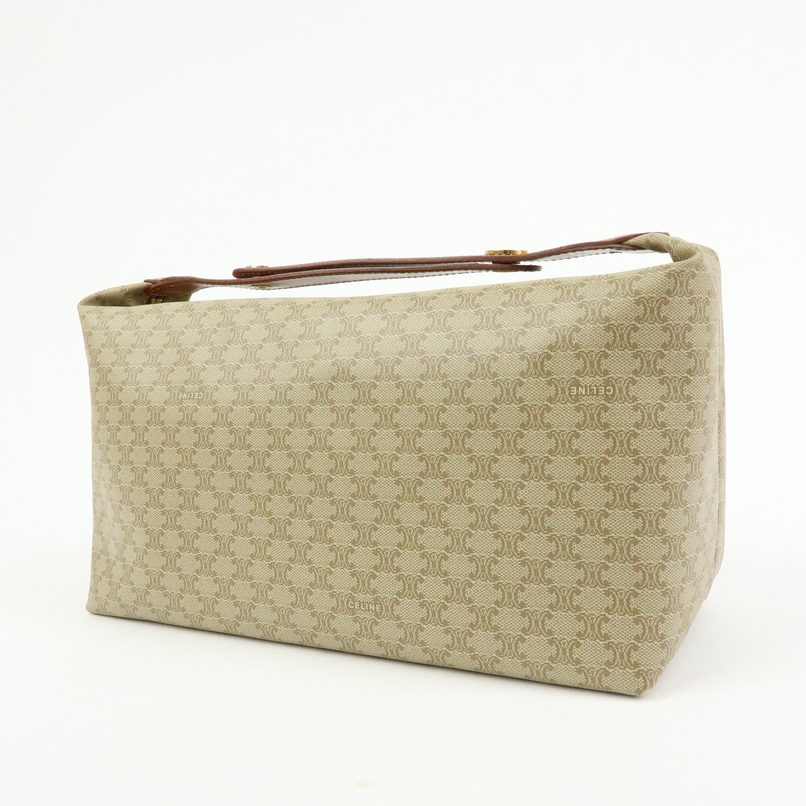 Celine Macadam Hand Bag - Beige, PVC Leather