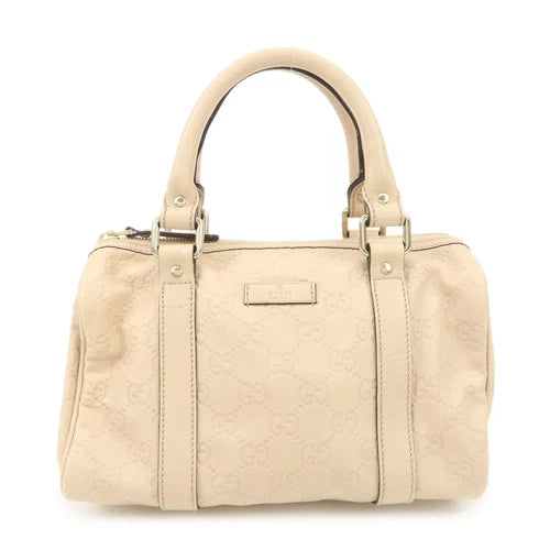 Gucci Mini Boston Bag - Pink Beige, Guccissima Leather