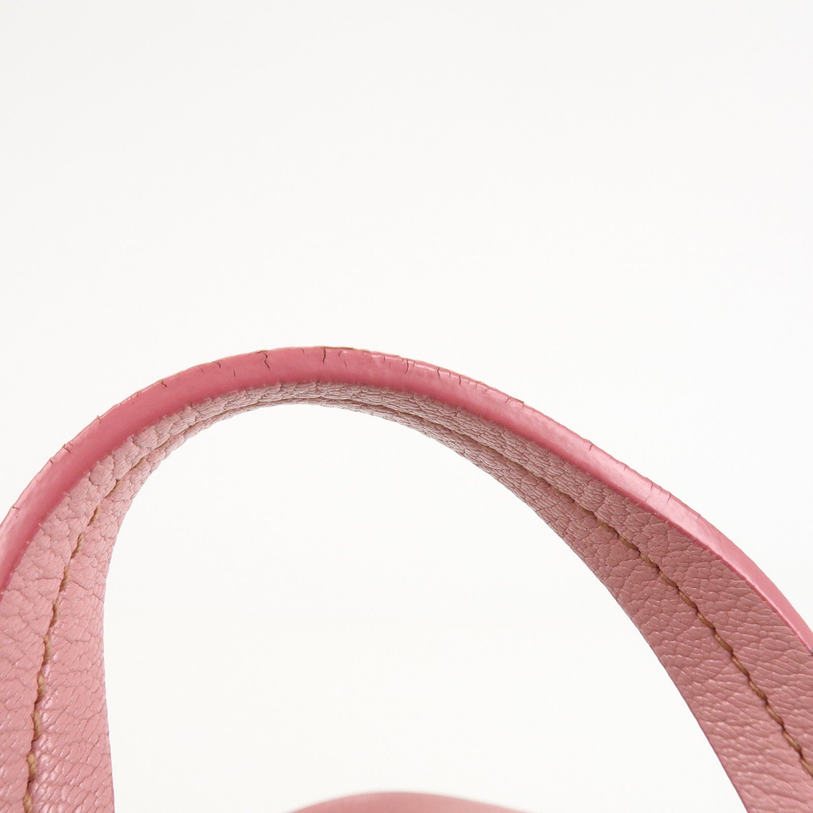 Miu Miu Logo Madras Hand Bag - Pink, Leather