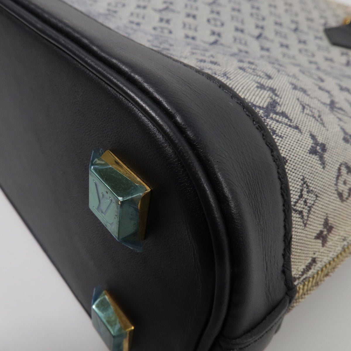 Louis Vuitton Alma Haut Handbag - Navy, Canvas