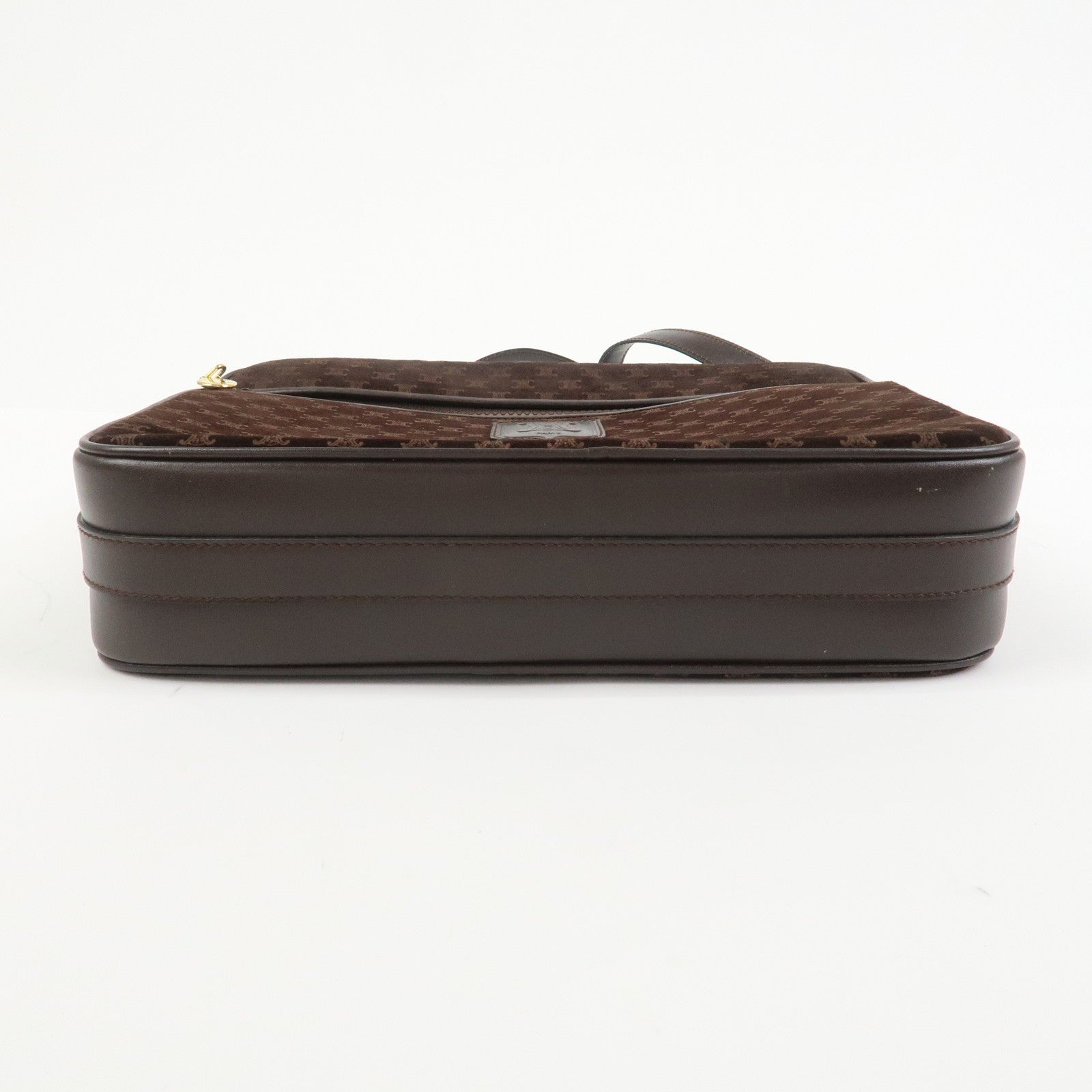 Celine Macadam Shoulder Bag - Brown, Suede Leather