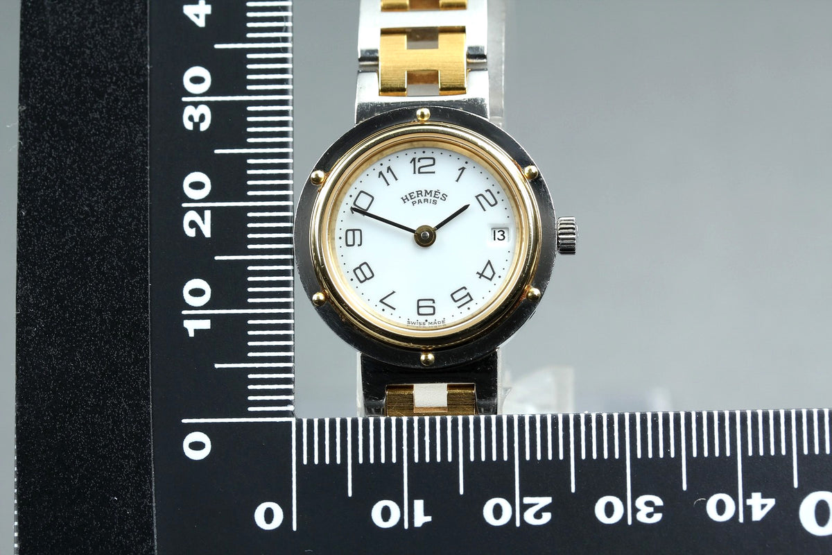 Hermès Clipper Wristwatch - White, Stainless Steel