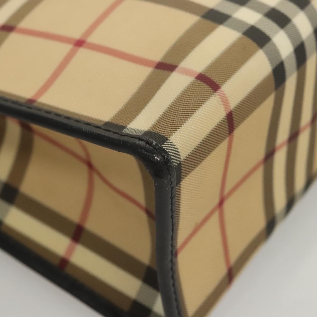 Burberry Nova Check Hand Bag - Beige/Silver/Black, PVC