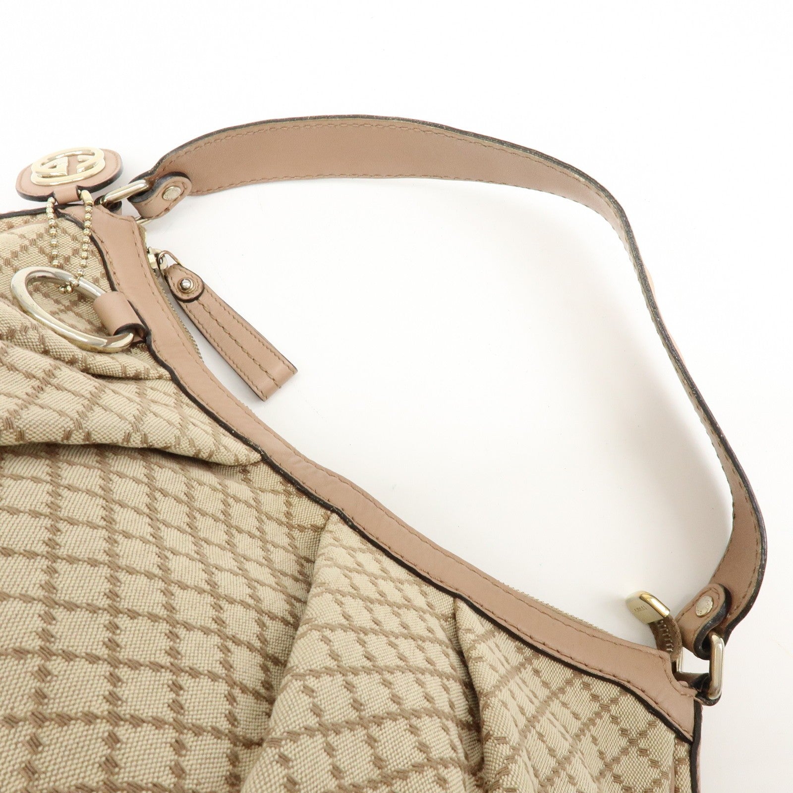 Gucci Shoulder Bag - Beige, Canvas Leather