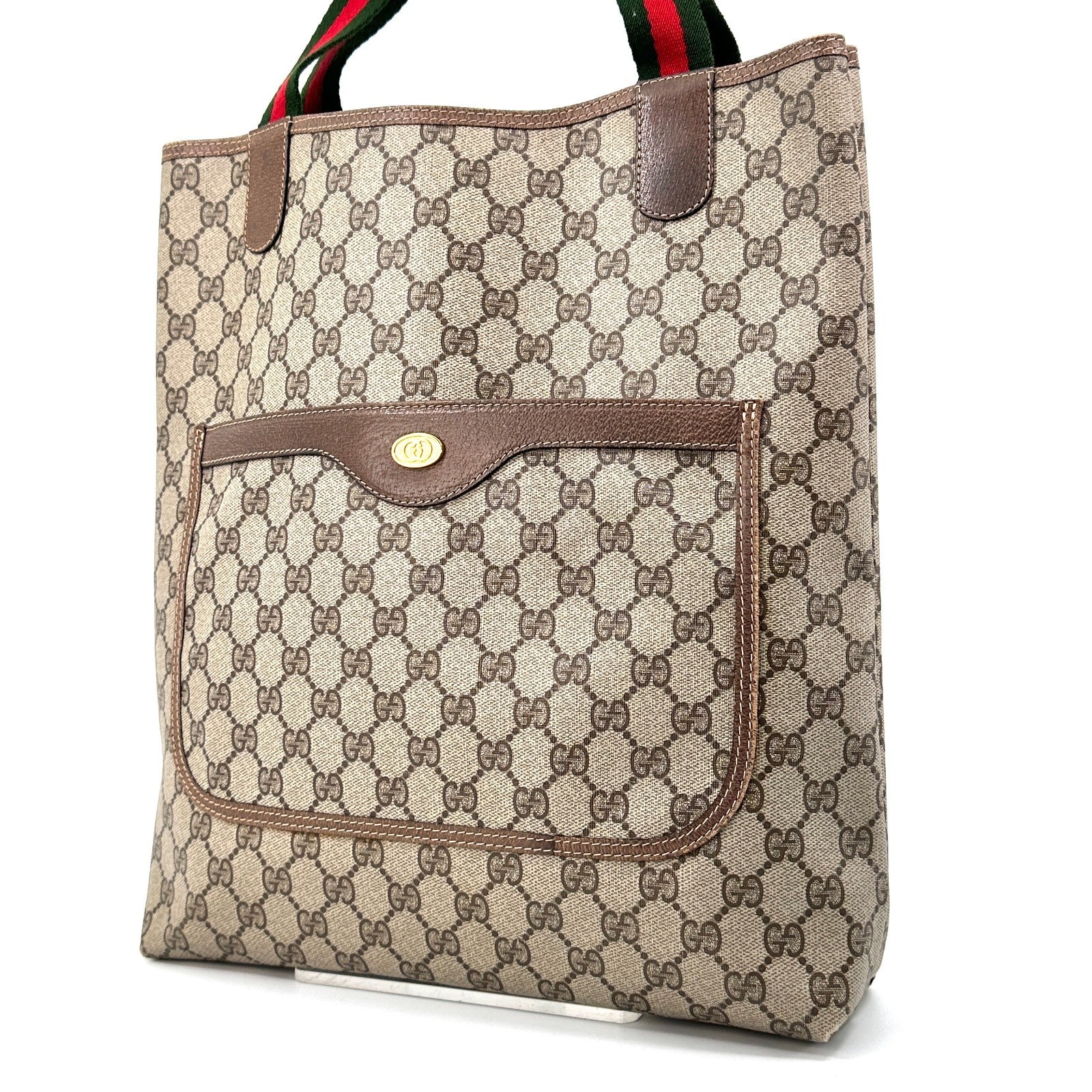 Gucci Sherry Tote Bag - Brown, Leather/PVC