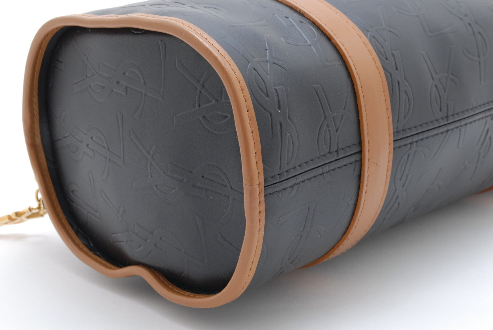 Saint Laurent Cassandra Boston Bag - Black, Leather