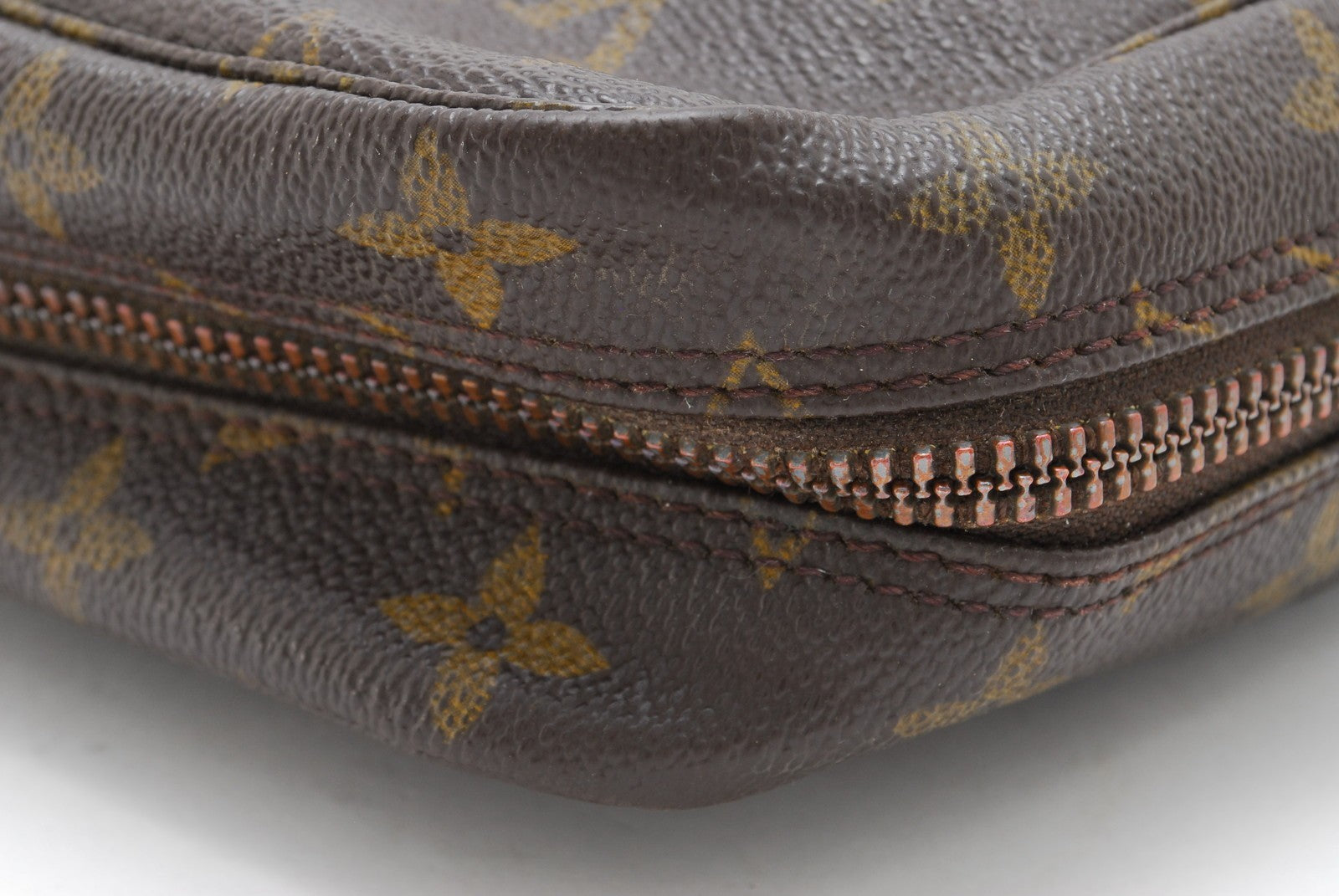Louis Vuitton Monogram Trousse Toilette 28 Pouch - Brown, Leather