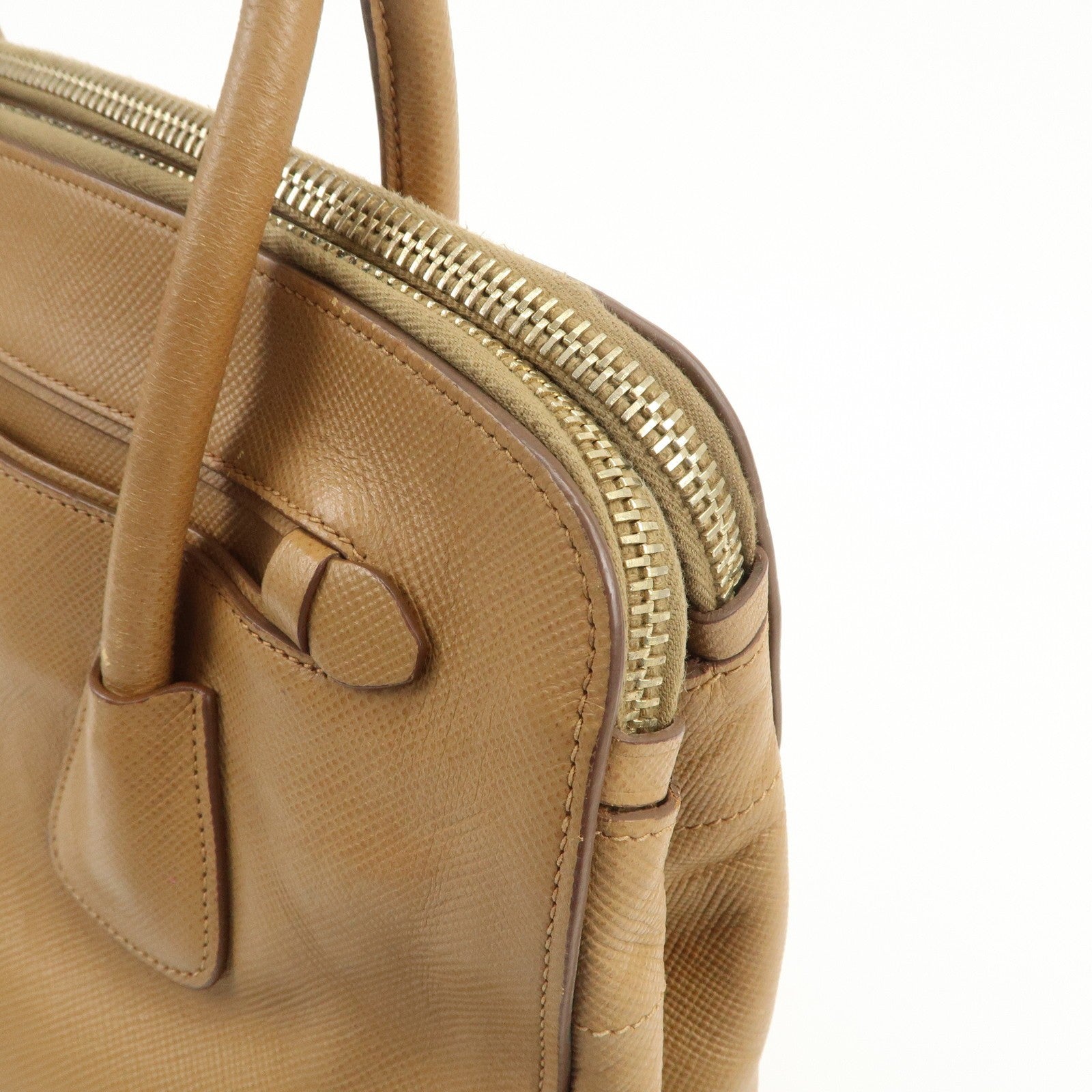 Prada Hand Bag - Light Brown, Leather