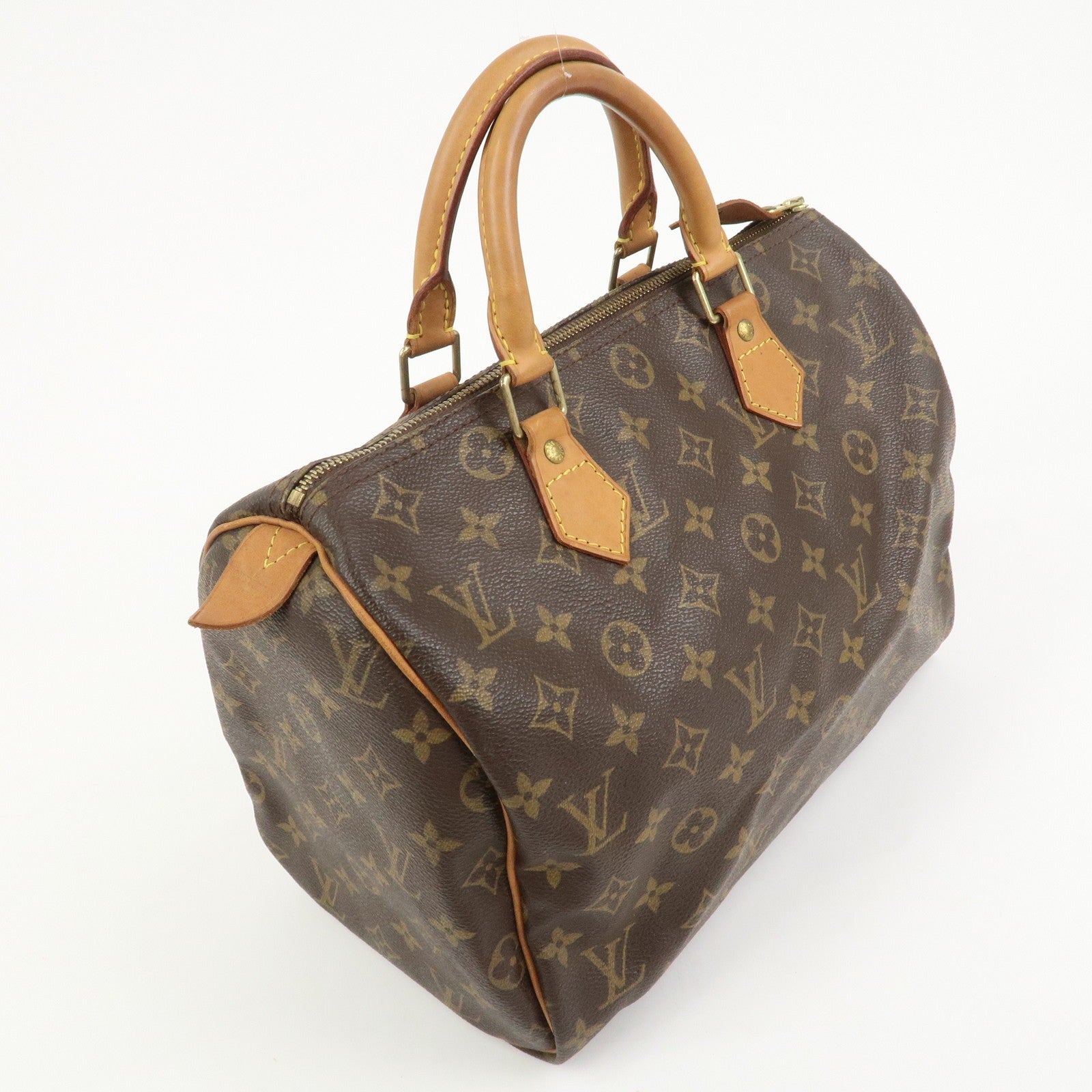 Louis Vuitton Monogram Speedy 30 Handbag - Brown, Monogram Canvas