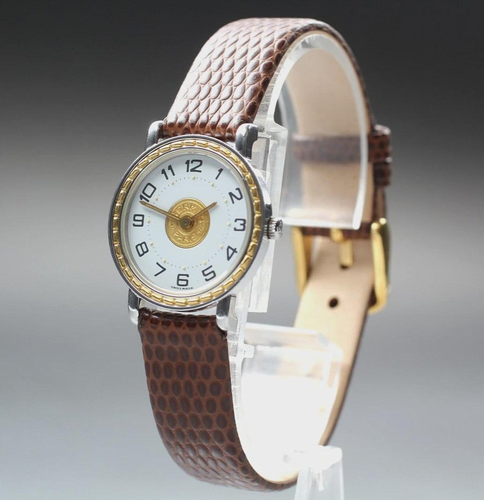Hermès Serie Wristwatch - Gold White, Stainless Steel