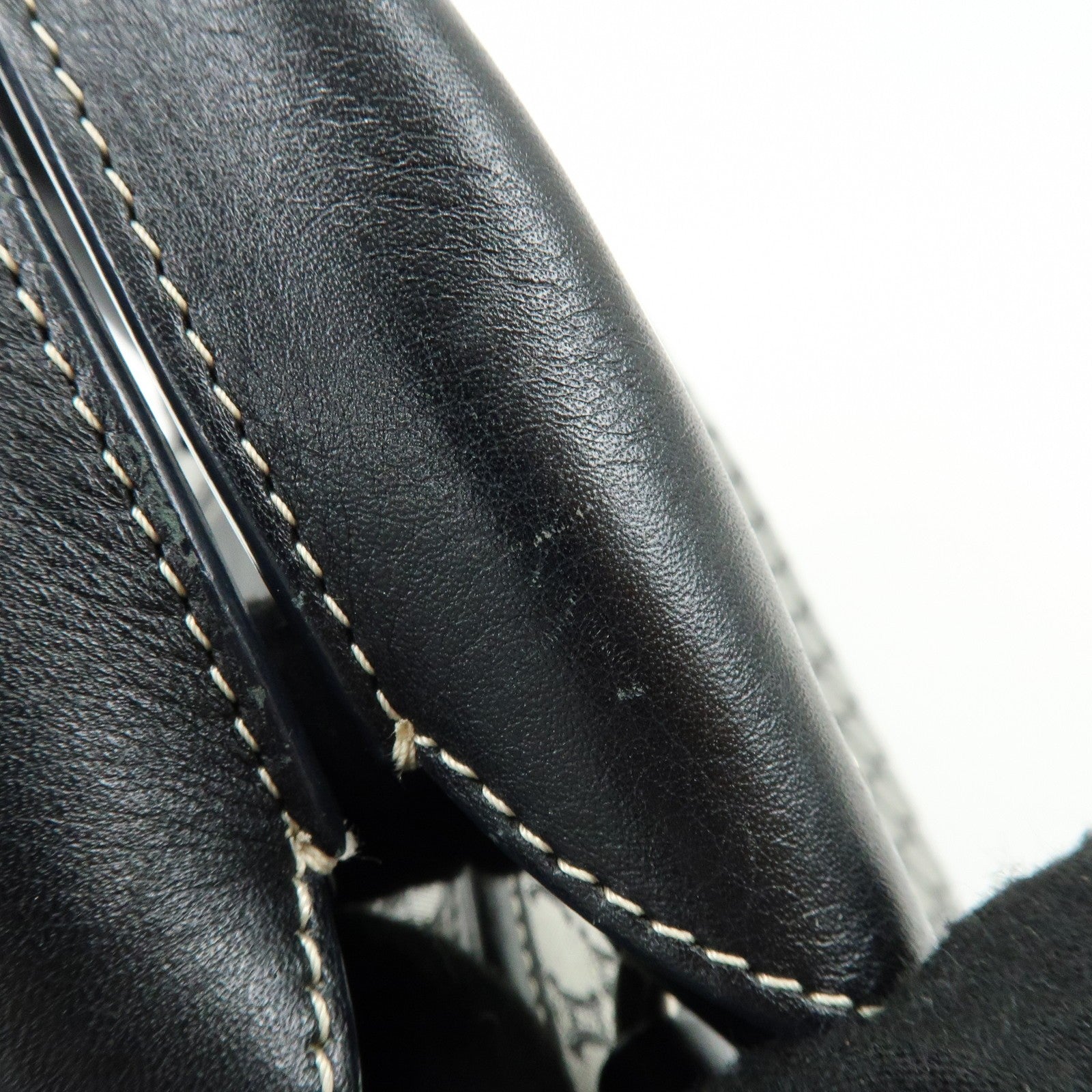 Celine Macadam Boogie Hand Bag - Navy, Canvas Leather