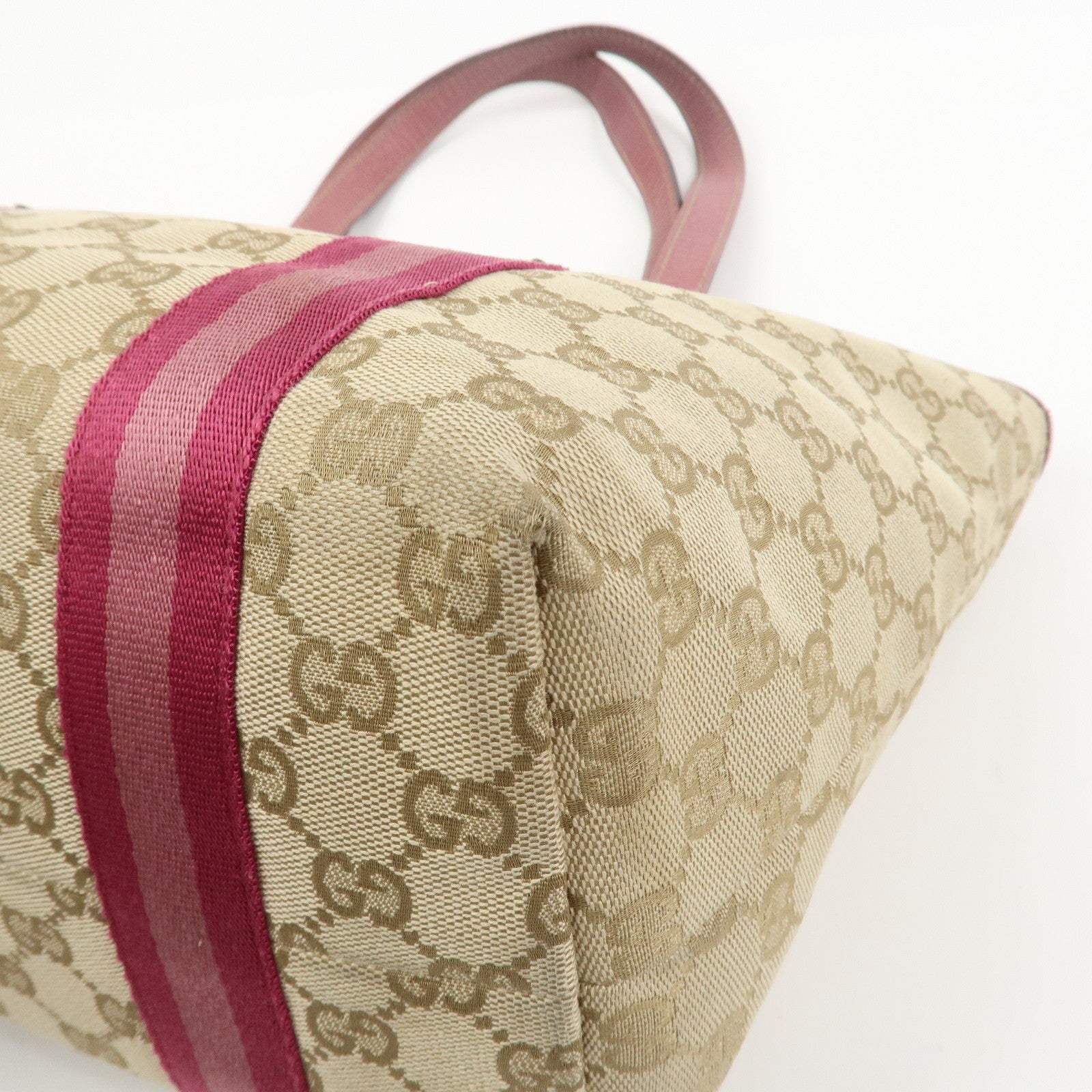 Gucci Tote Bag - Beige Pink, GG Canvas Leather