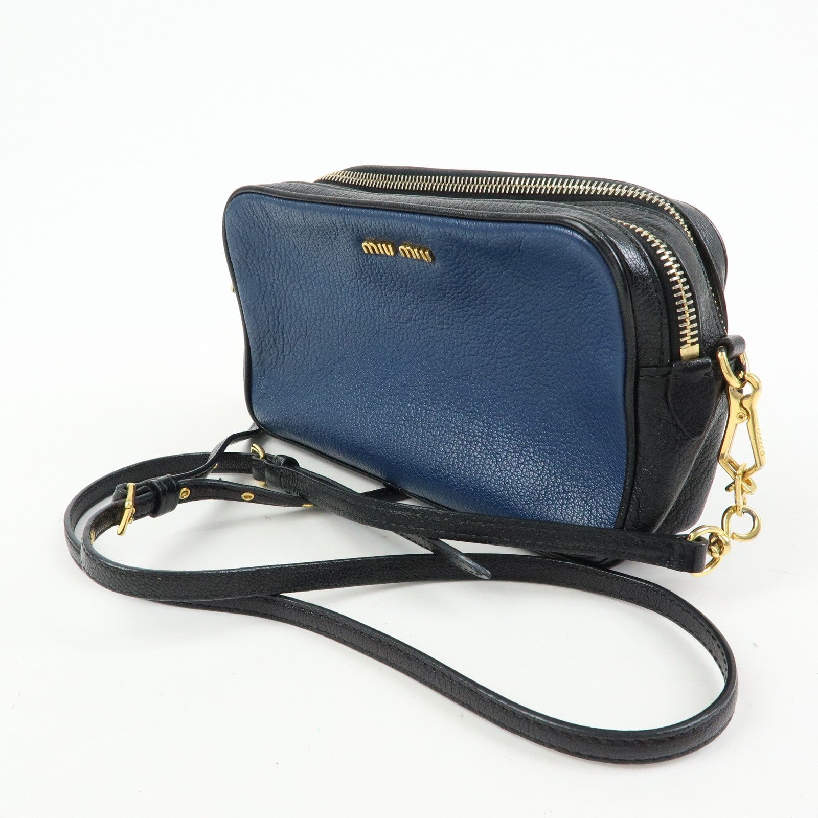 Miu Miu Shoulder Bag - Blue, Leather