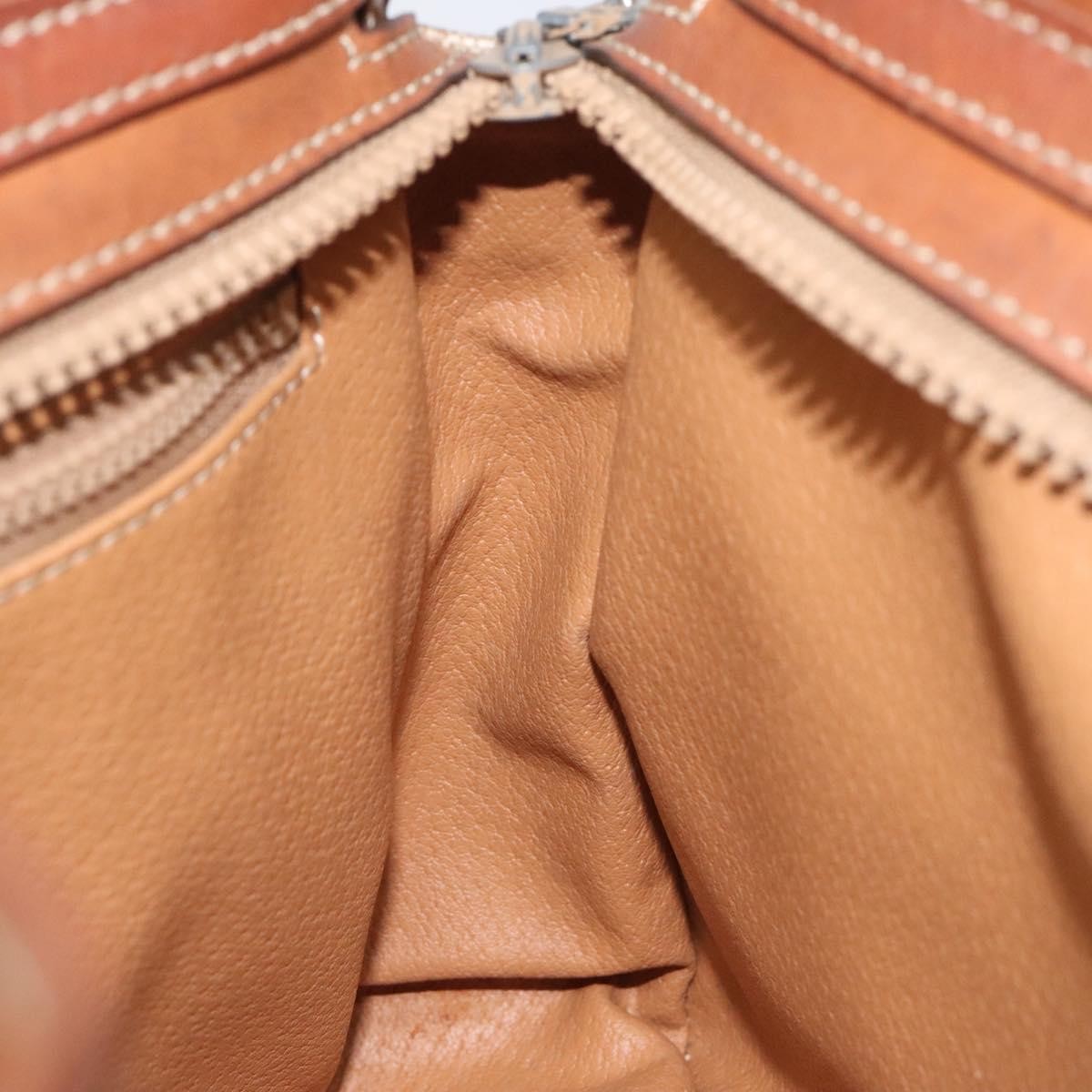 Celine Macadam Hand Bag - Beige/Gold, Canvas