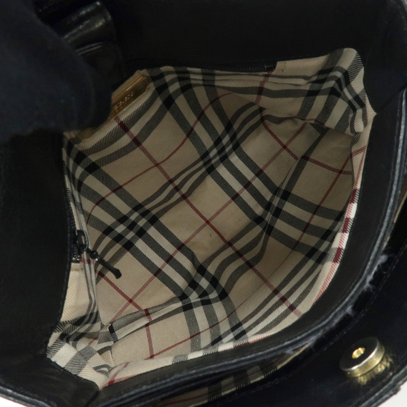 Burberry Mini Hand Bag - Black, Leather