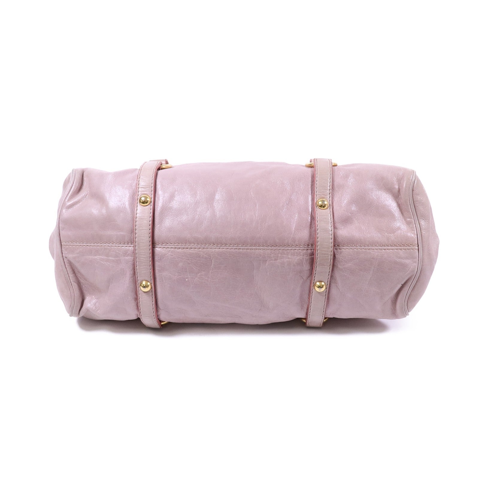 Miu Miu GHW Vitello Lux 2way Shoulder Bag - Pink, Calfskin Leather