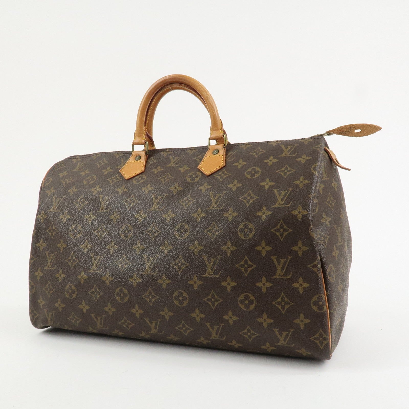 Louis Vuitton Monogram Speedy 40 Hand Bag - Brown, Monogram Canvas