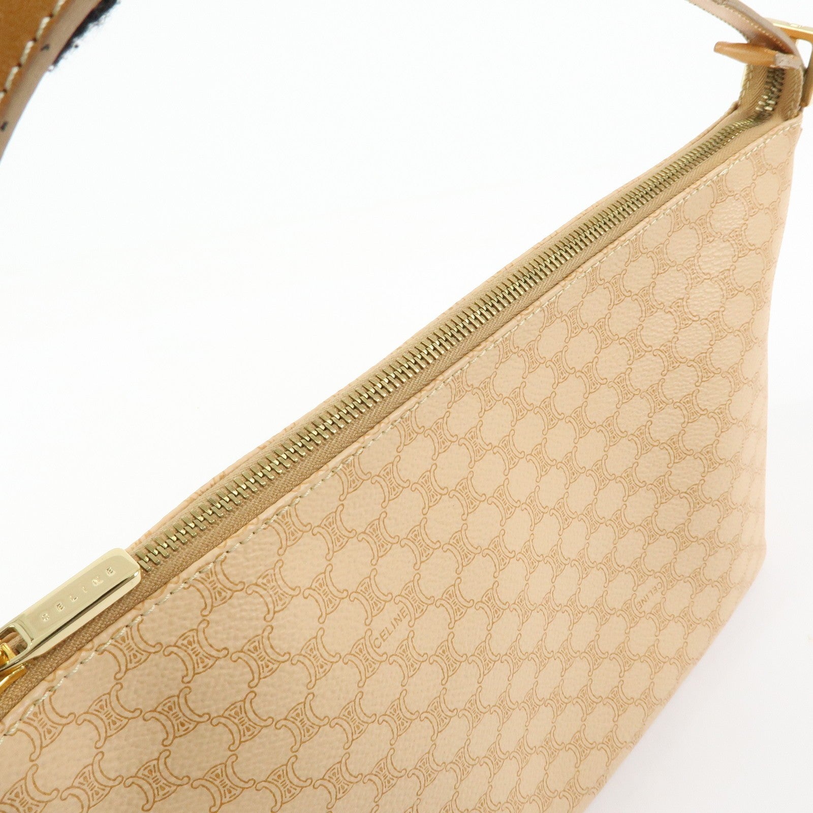 Celine Macadam Hand Bag - Beige, PVC Leather