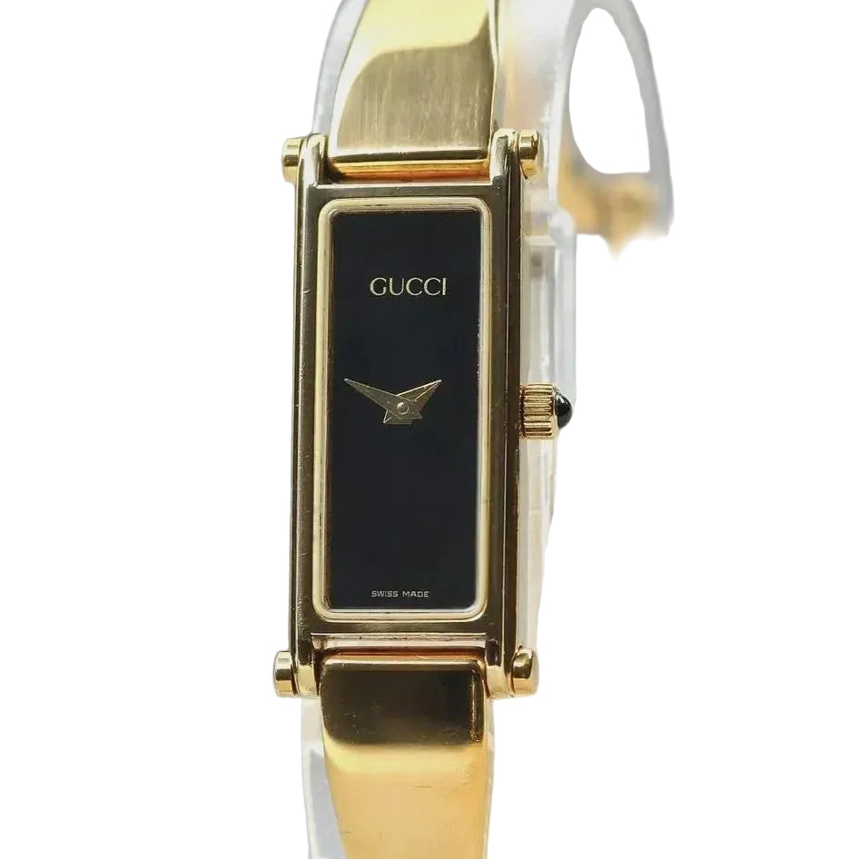 Gucci 1500L Wristwatch - Black, Stainless Steel
