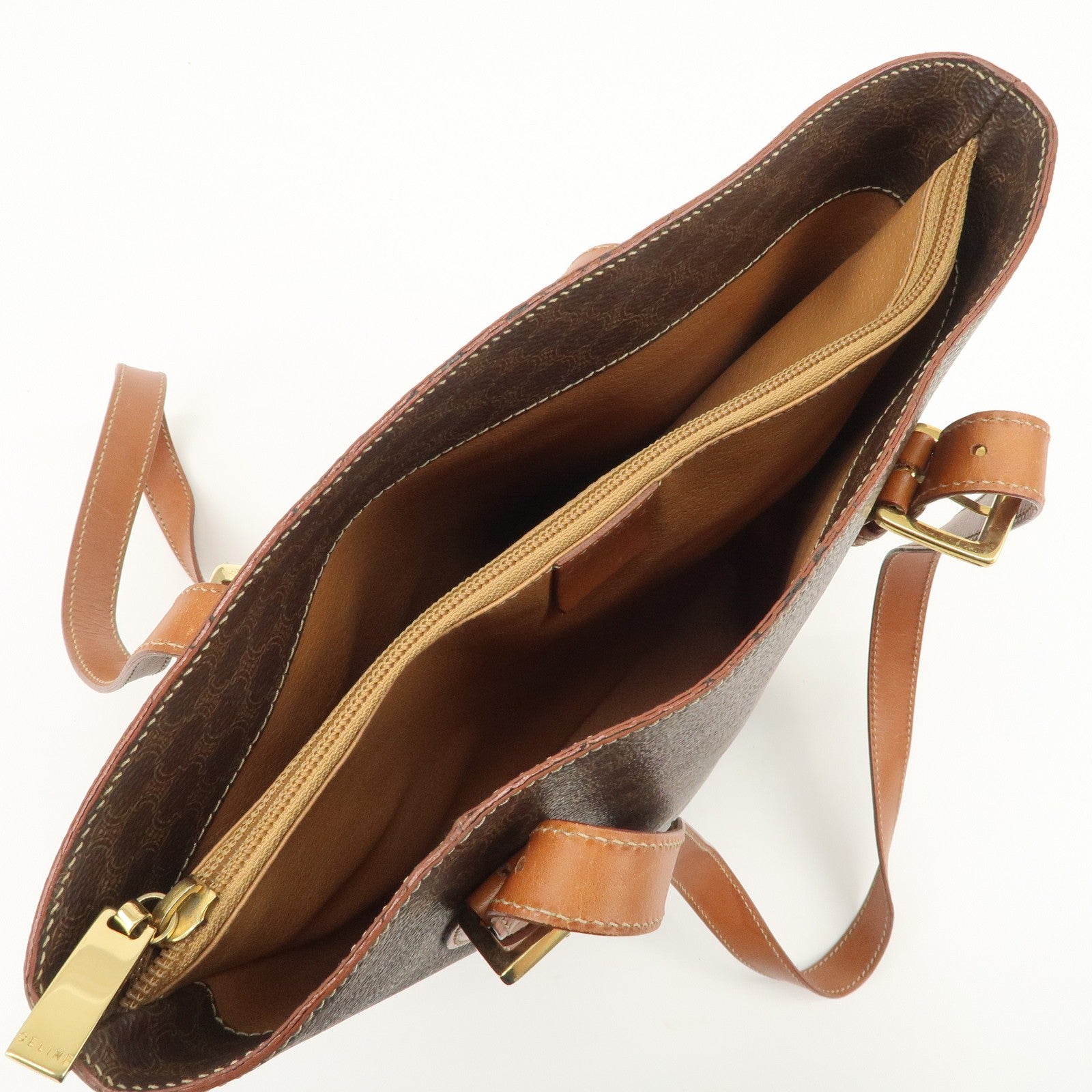Celine Macadam Tote Bag - Brown, PVC Leather