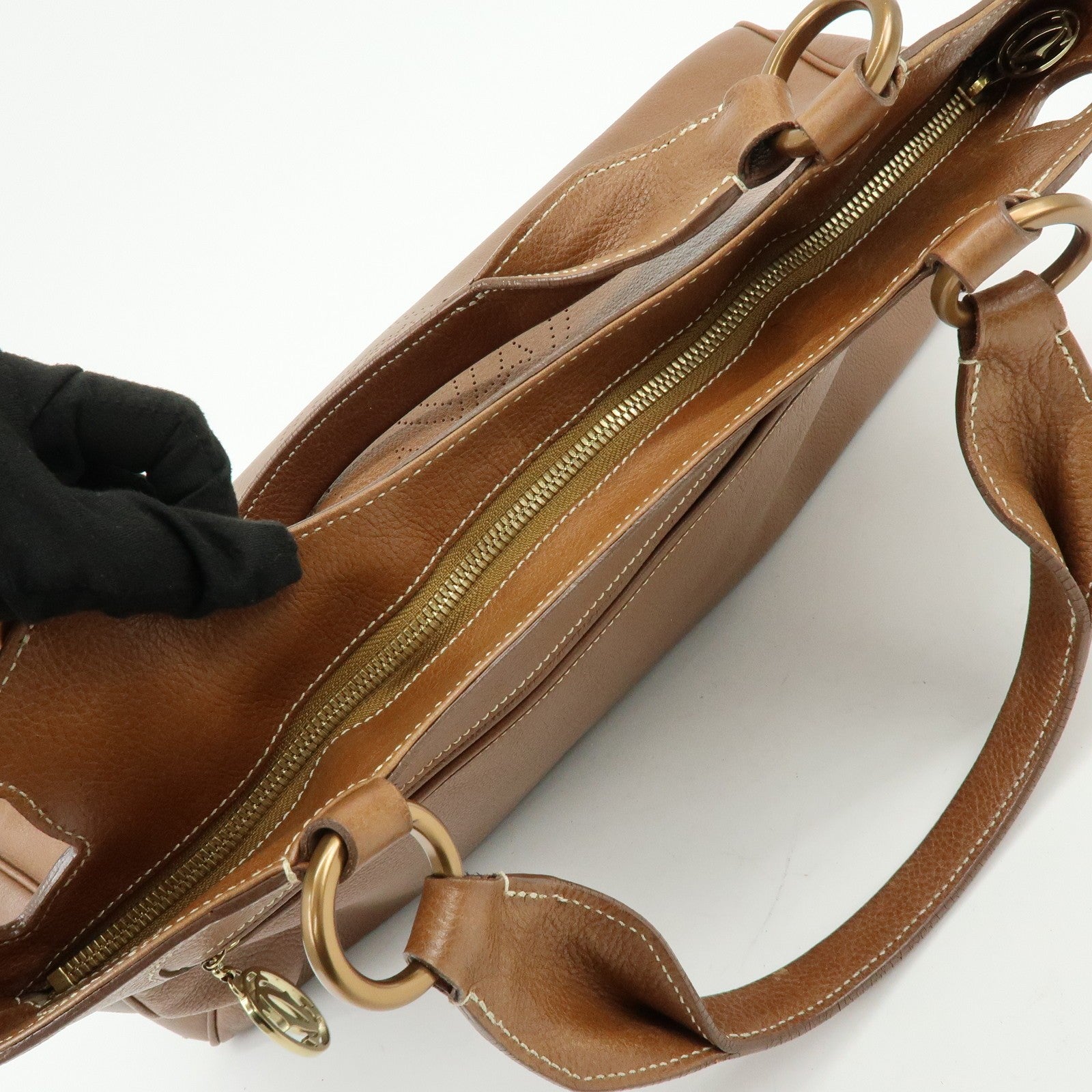 Cartier Marcello de Cartier Hand Bag - Brown, Leather