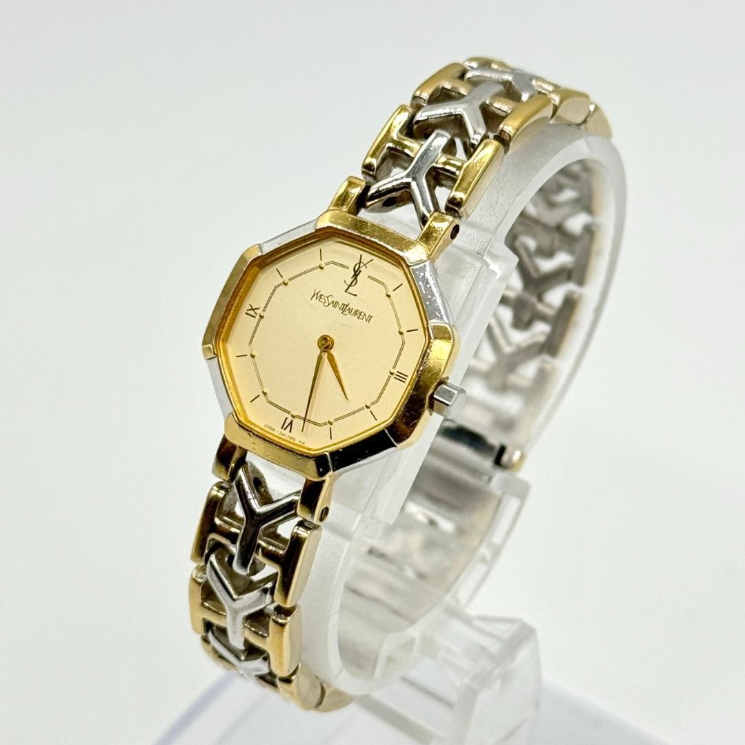 Saint Laurent Octagon Watch - Gold, Quartz