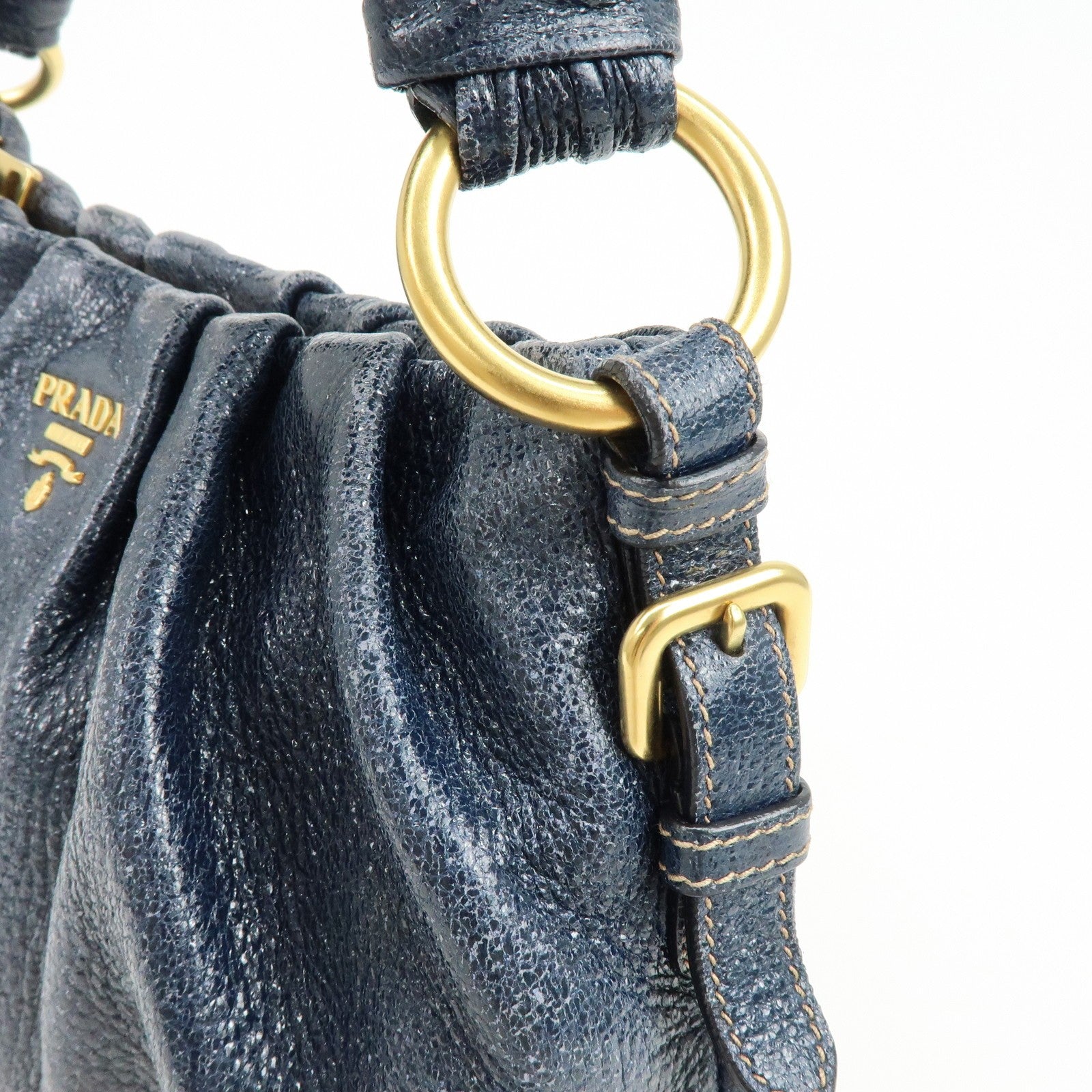 Prada Shoulder Bag - Navy, Leather