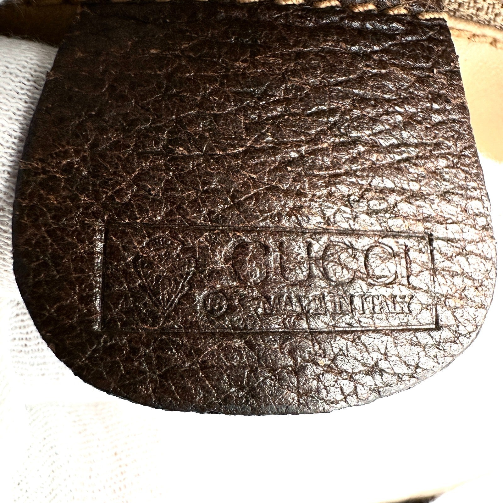 Gucci Sherry Shoulder Bag - Brown, PVC/Leather
