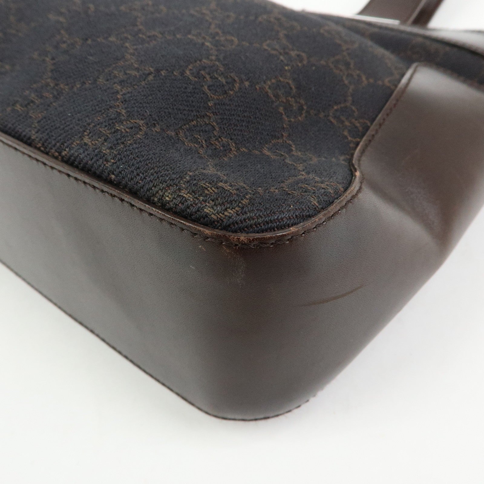 Gucci Hand Bag - Dark Brown, Canvas Leather