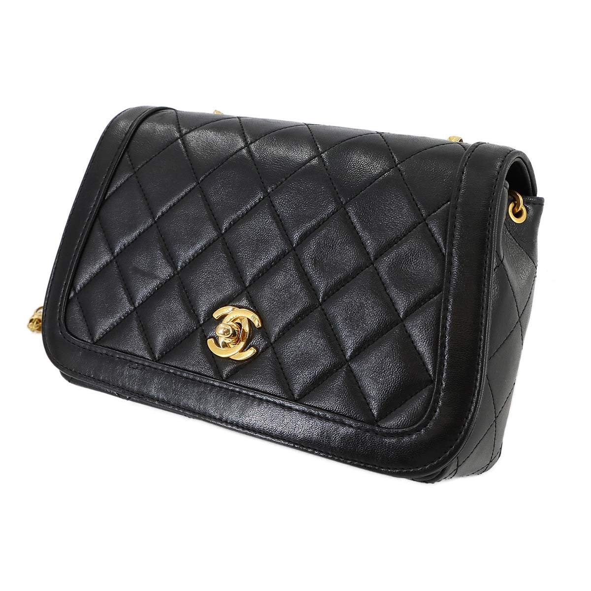 CHANEL Matelasse Bijou Chain Shoulder Bag - Black, Leather