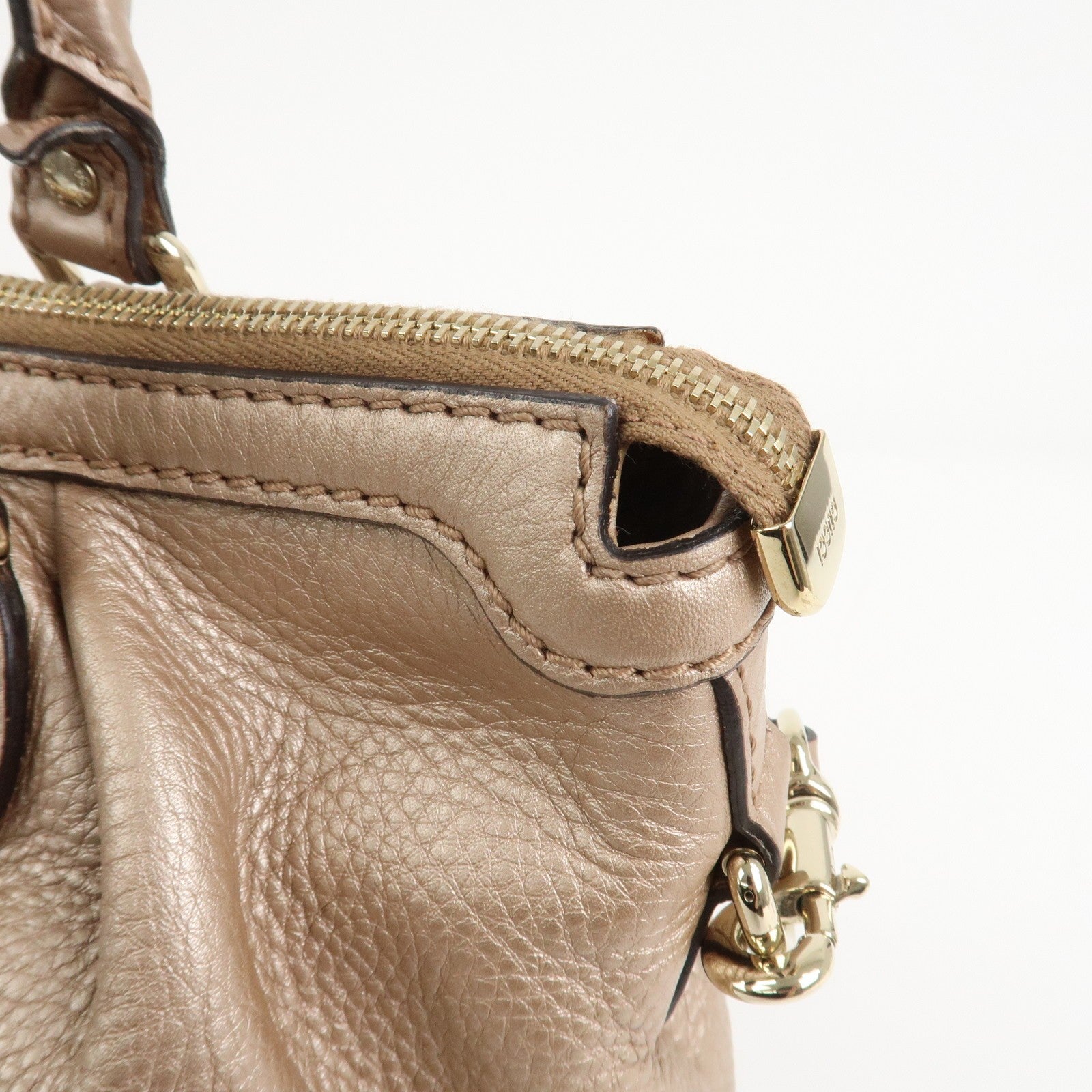 GUCCI Sukey Interlocking G Leather 2Way Bag Shoulder Bag