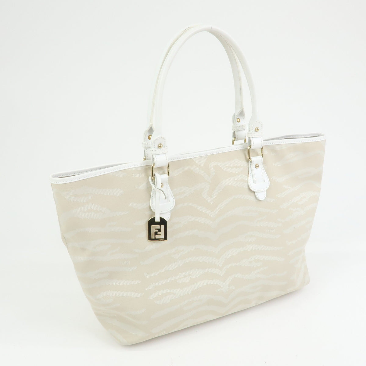 Fendi Tote Bag - Beige, Canvas Leather