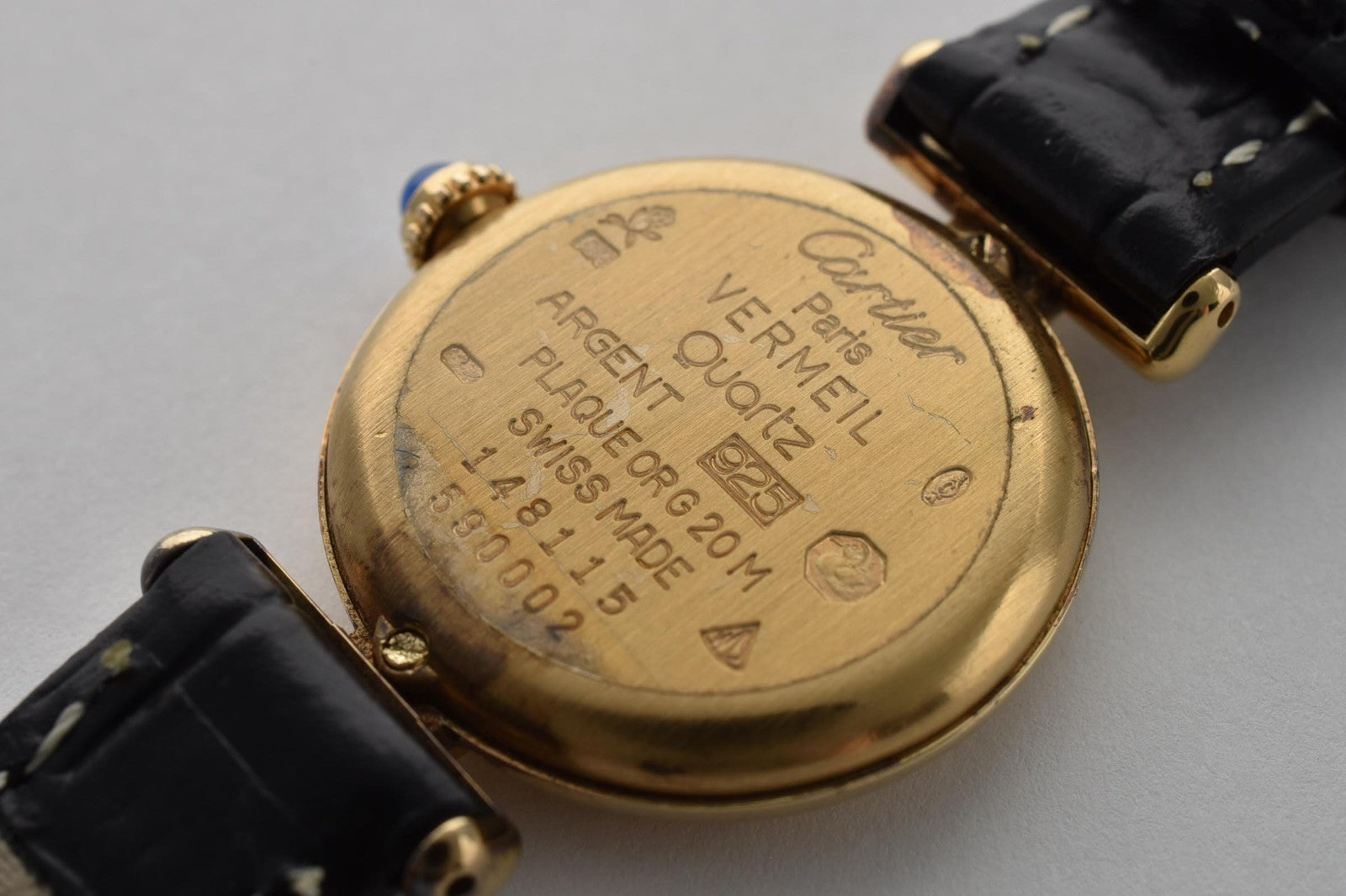 Cartier Must de Cartier Vermeil Wristwatch - White, Gold