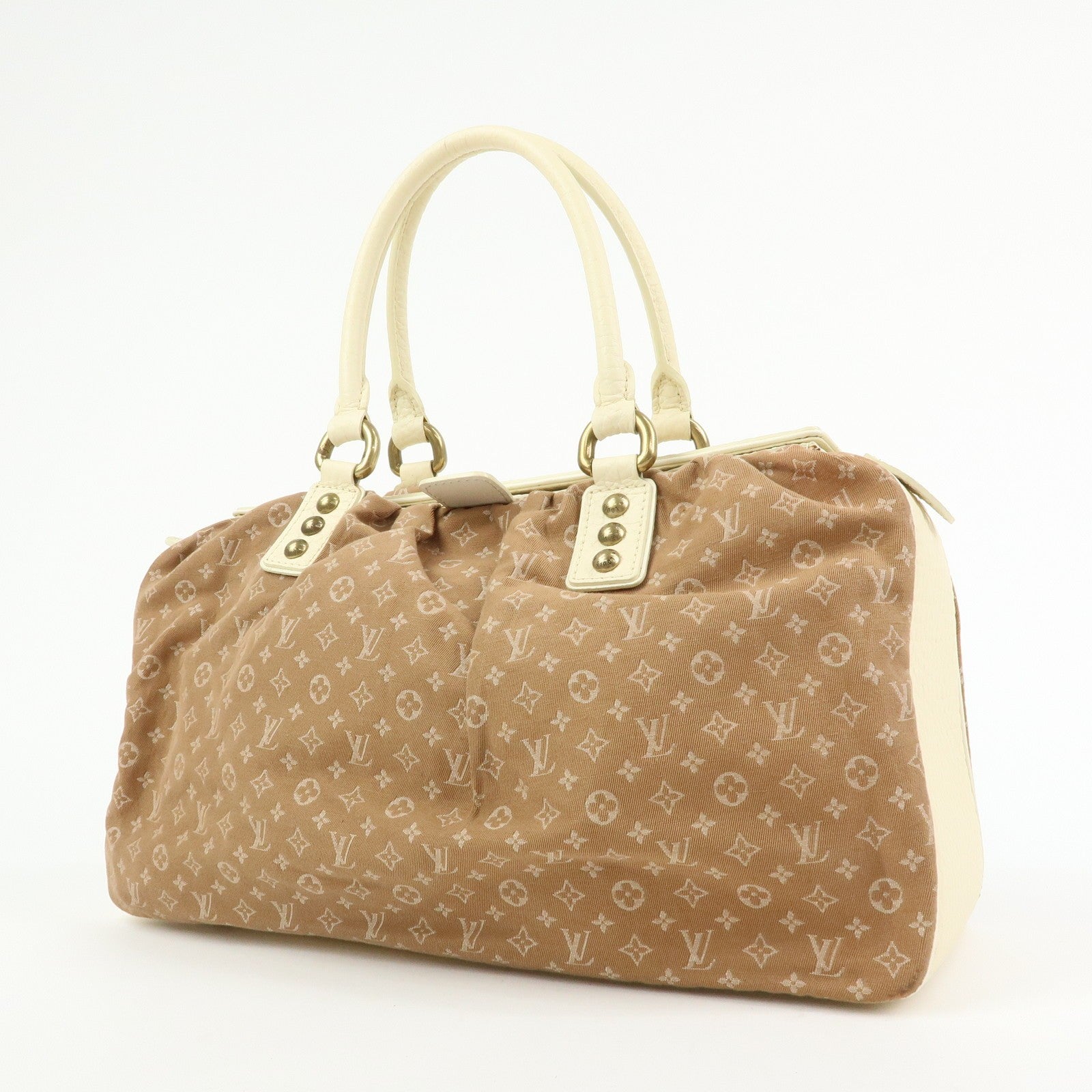 Louis Vuitton Hand Bag - Camel, Monogram Mini Lin Canvas
