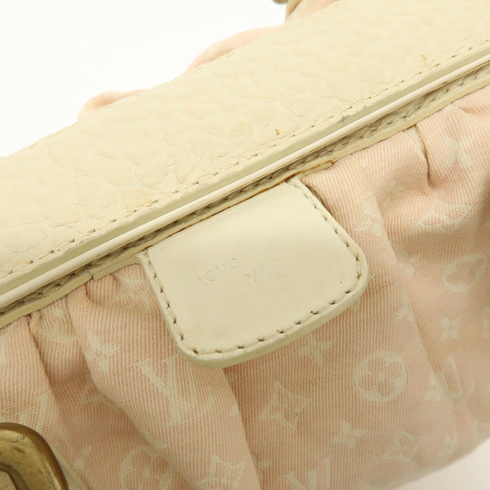 Louis Vuitton Monogram Mini Lin Trapez PM Handbag - Rose, Canvas