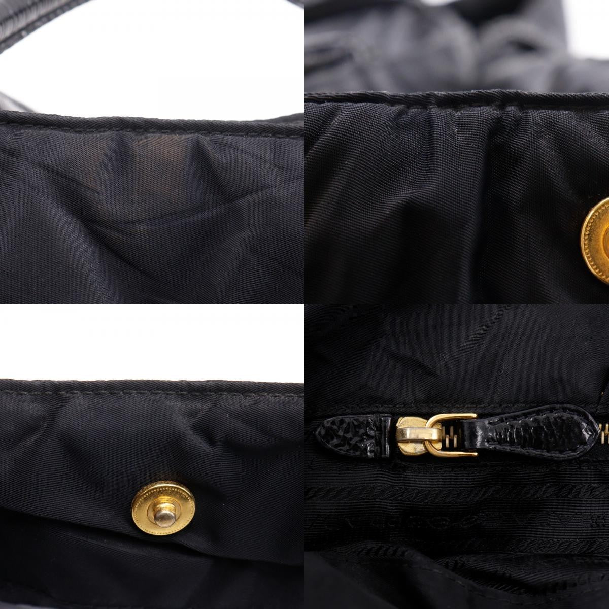 Prada Quilted Tote Handbag - Black, Nylon