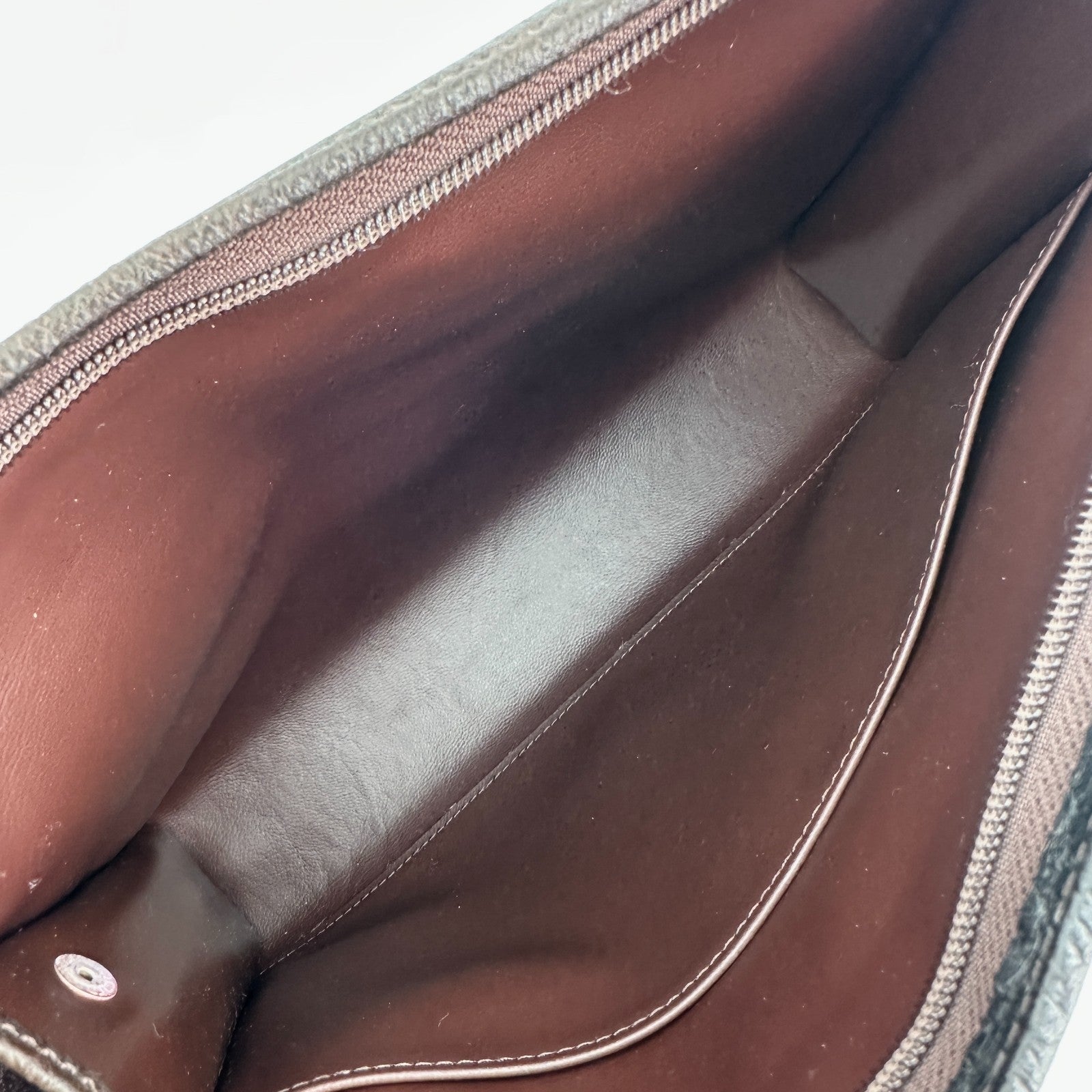 Burberry Nova Check Clutch - Brown, Leather Fabric